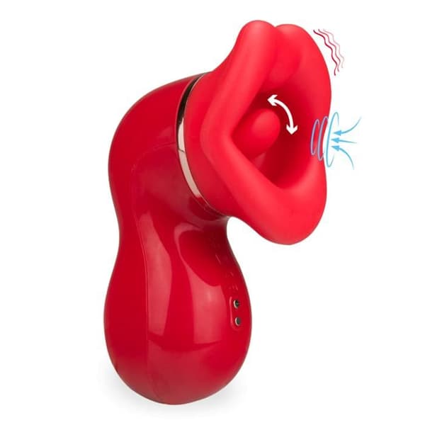 Sugande och vibrerande cunnilingusstimulator Bizzy