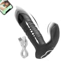 Miniatyrbild 1 av 2: Bluetooth-appstyrd vibrator, G-punktsstimulering, bärbar design, interaktivt läge,QL009-APP-BK