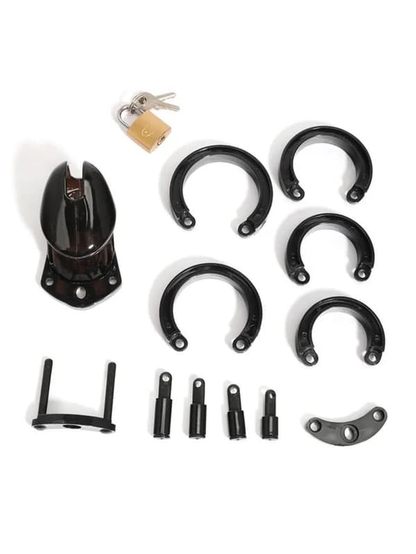 Chastity Cage Short Black Kyskhetsbur