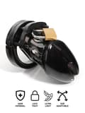 Miniatyrbilde 1 av 4: Chastity Cage Short Black Kyskhetsbur
