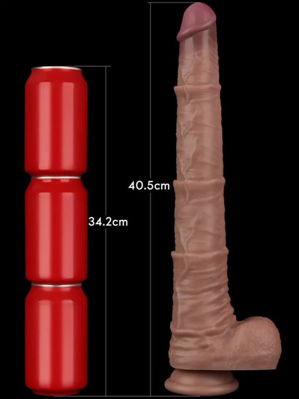 Dual Layered Bendable XXL Cock 40,5 cm XXL dildo