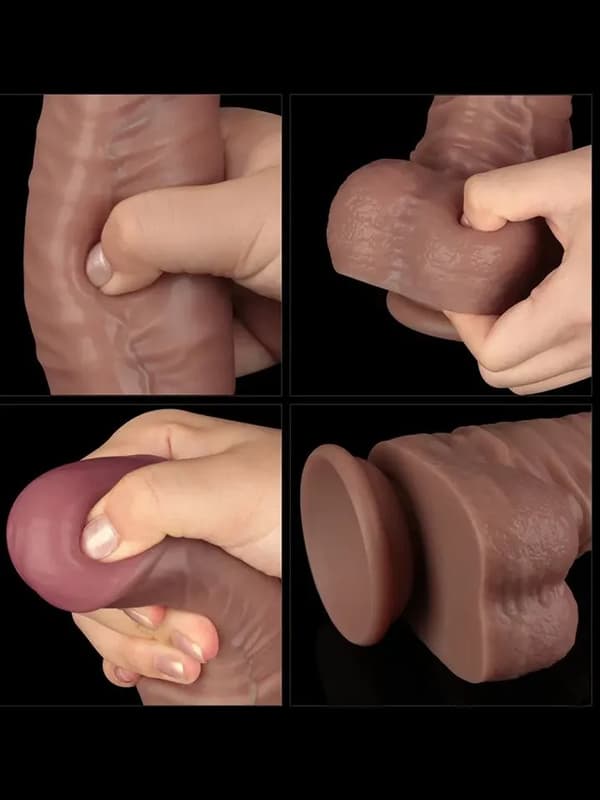 Dual Layered Bendable XXL Cock 40,5 cm XXL dildo