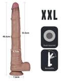Miniatyrbild 2 av 6: Dual Layered Bendable XXL Cock 40,5 cm XXL dildo