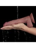 Miniatyrbilde 3 av 5: Vibrating Dual Density Power Cock 23 cm Vibrerende dildo