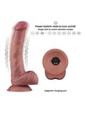 Miniatyrbilde 2 av 5: Vibrating Dual Density Power Cock 23 cm Vibrerende dildo