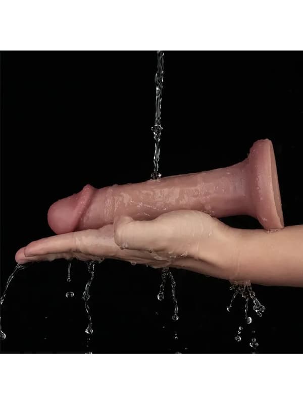 Vibrating Dual Density Power Cock 20 cm Vibrerende dildo