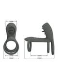 Miniatyrbilde 1 av 3: Master Ring Vibrating Cock Ring Penisring med vibrator