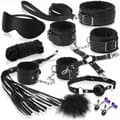 Miniatyrbild 2 av 4: BDSM-SET HANDBOJOR PISKA MUGG HALSBAND KOPPEL SEX EROTISK SPEL 69