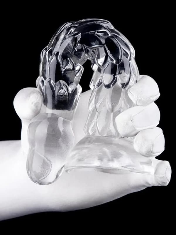 Scales Mush Transparent Dildo 23 cm Monster dildo
