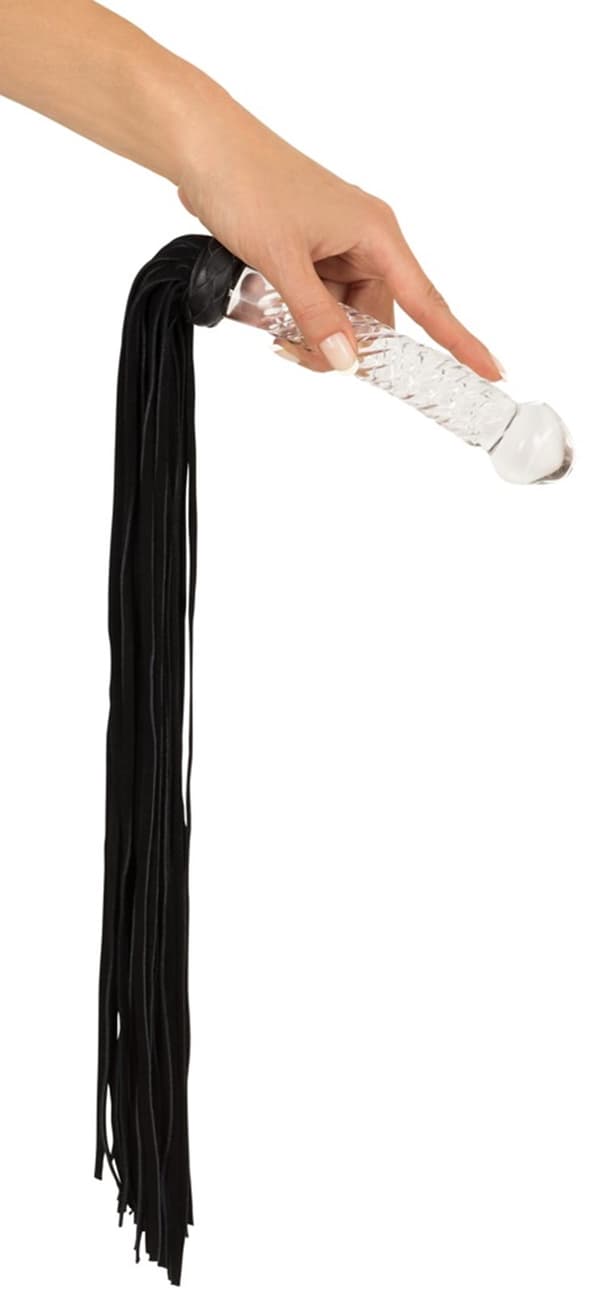 Flogger with Curved Glass Handle