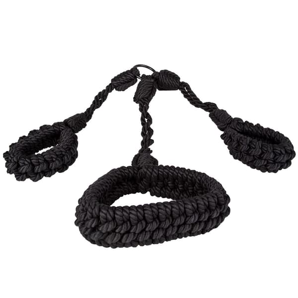 KÄSINPUNOTTU SHIBARI KÖYSI - KAULAPANTA JA KÄSIRAUDAT