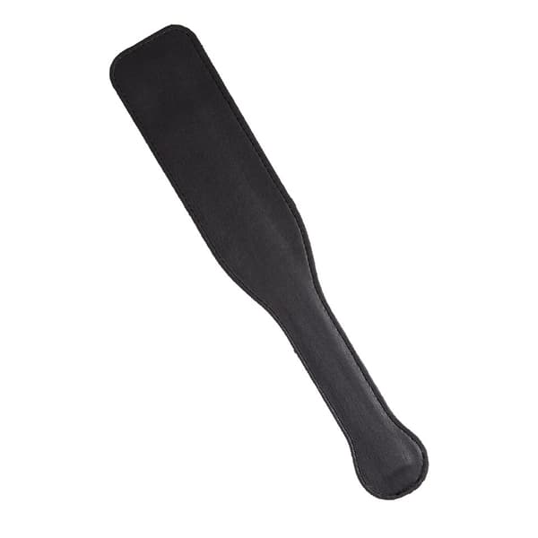Glow-in-the-Dark Paddle Vegansk Lær - Hvit/Svart