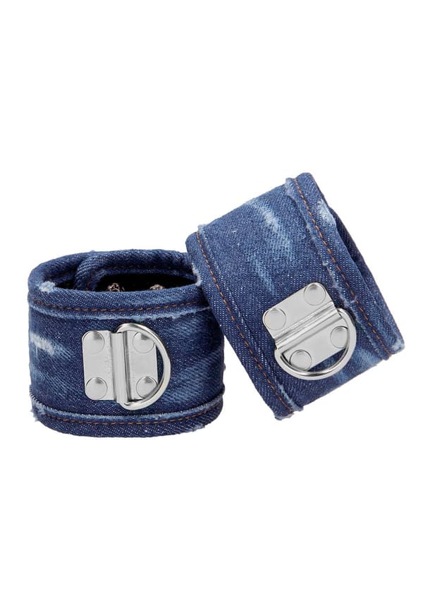 Handcuffs - Roughened Denim Style