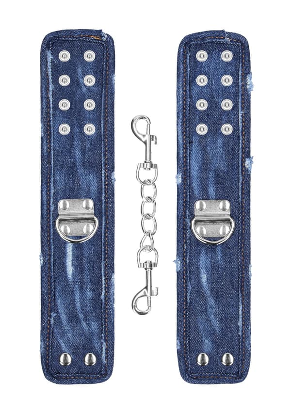 Handcuffs - Roughened Denim Style