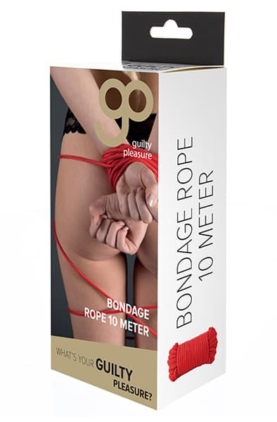 Guilty Pleasure Bondage Rope 10m Red BDSM reb
