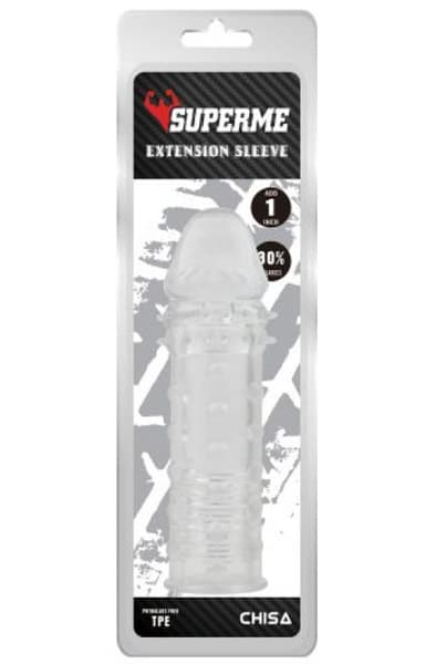 Extra Texture Clear Sleeve Penisforlenger/Sleeve