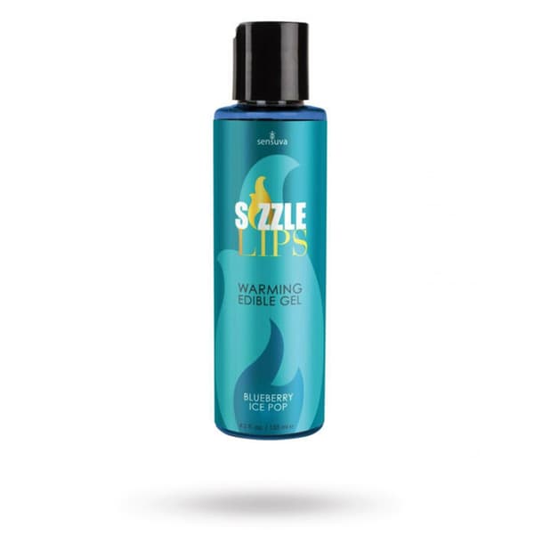 SENSUVA - SIZZLE LIPS WARMING EDIBLE GEL BLUEBERRY ICE POP 125 ML
