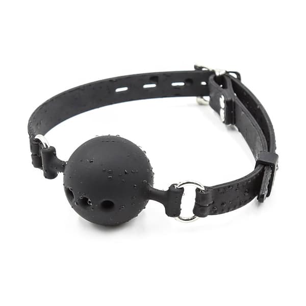 VUXEN GAG BALL-SETT SILIKON 3 STK - SVART
