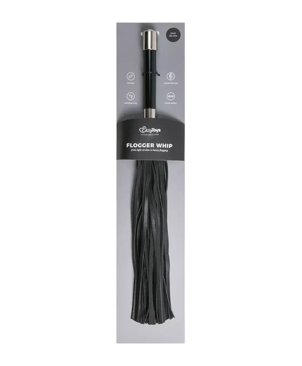 Lang Flogger m/ Metallgrep