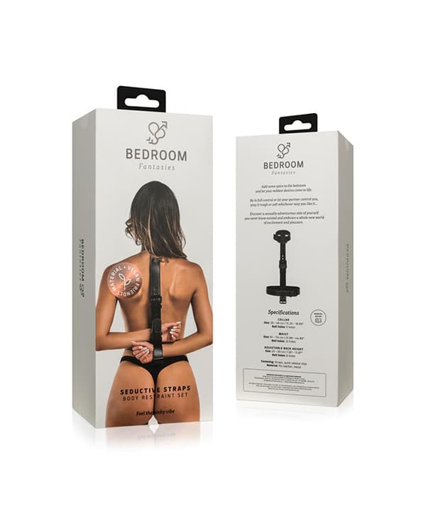 Bedroom Fantasies Restraintsett m/ Halsbånd og Håndleddsmansjetter