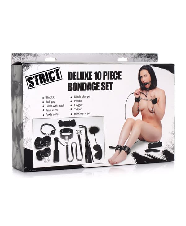 Luksuriøst Bondagesett (10 deler)