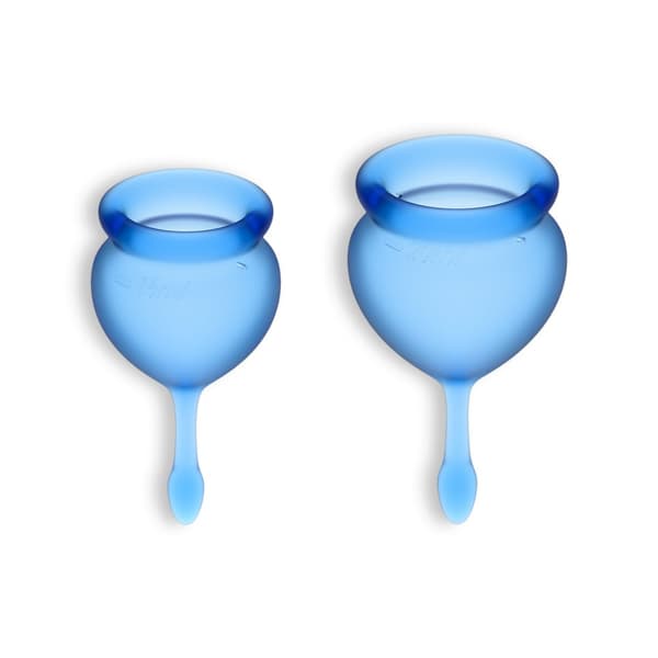 Feel Good Menstrual Cup tummansininen