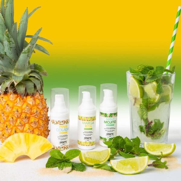 LAD OS FEJRE! Varmende gourmetmassageolier (Mint Mojito, Margarita, Pina Colada) 3 x 30 ml