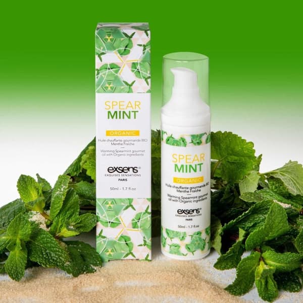 SPERARMINT EKOLOGISK värmande gourmetmassageolja med ekologiska ingredienser 50 ml