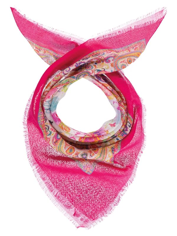 Dametørklædemønster med pink Passigatti