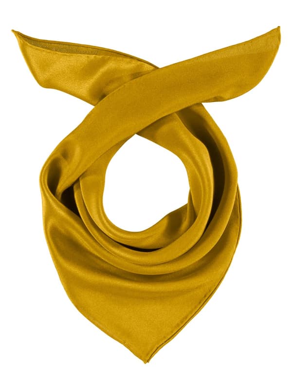 Naisten silkkibandana, yksivärinen keltainen Passigatti