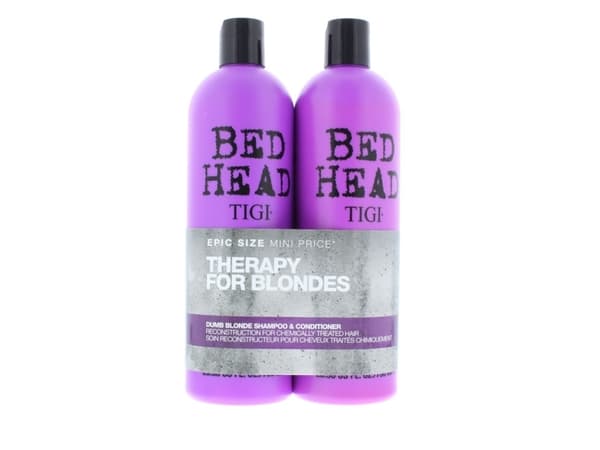 Tigi BH Dumb Blonde Tween Set - Dame - 1500 ml (Shampoo 750ml/Conditioner 750ml - Reconstruction For Chemically Treated Hair)