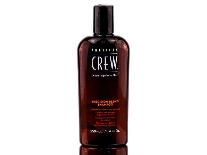 American Crew Precision Blend Shampoo, Menn, Sjampo, Alle hårtyper, 250 ml, Farge beskyttelse, Fuktighets krem, Beskyttelse, Flaske