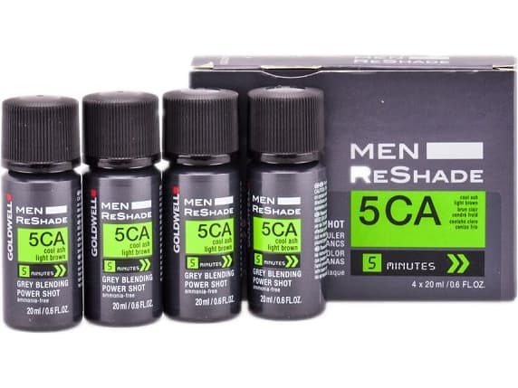 Hårfarge for menn Goldwell Men Reshade 5CA, Ashy Light Brown, 4x20ml
