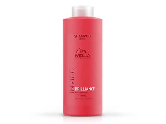 Wella Invigo Color Brilliance Shampoo Fine, Kvinner, Profesjonell, Sjampo, Fint hår, Normalt hår, Alle farger, 1000 ml