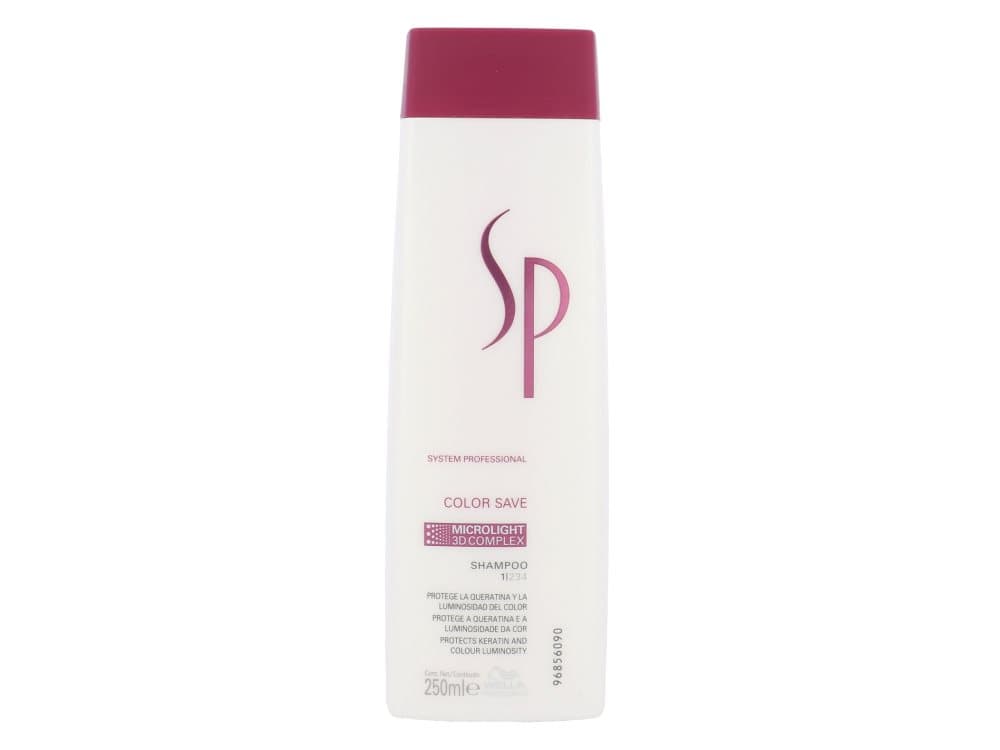 Wella SP Color Save Shampoo, Kvinner, Profesjonell, Sjampo, Farget hår, Farget hår, Alle farger, 250 ml