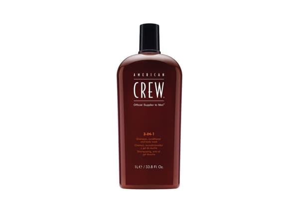 AMERICAN CREW_Official Supplier To Men 3-In-1 Shampoo conditioner and body wash shampoo conditioner and bath gel for men 1000ml