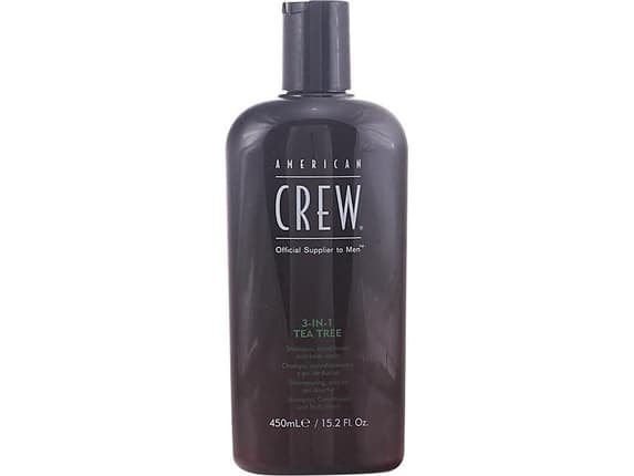 American Crew Tea Tree 3-IN-1 450 ml- shampoo, Balsam, og Bodywash