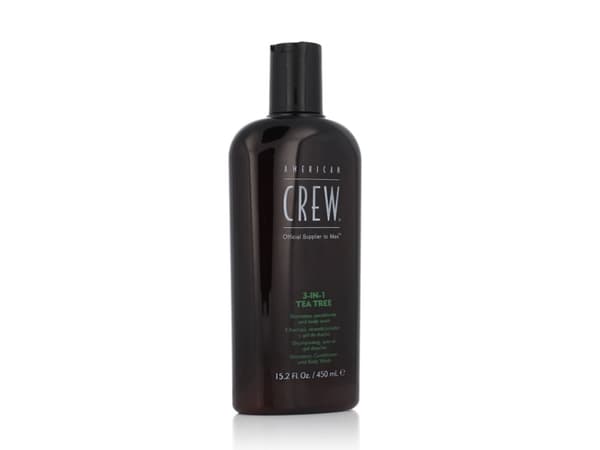 American Crew Tea Tree 3-IN-1 450 ml- shampoo, Balsam, og Bodywash