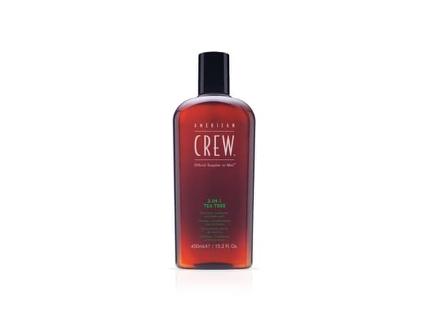 American Crew Tea Tree 3-IN-1 450 ml- shampoo, Balsam, og Bodywash