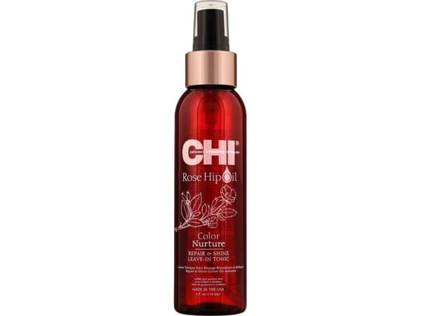 Farouk Systems CHI Rose Hip Oil Color Nurture Repair & Shine Leave-In Tonic 118 ml
