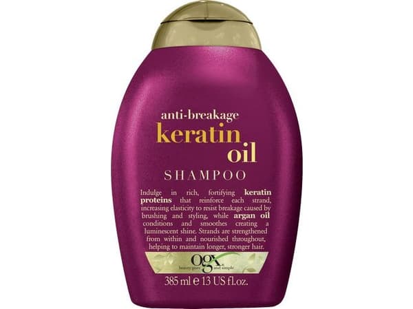 Organix Cosmetix Keratin Oil Shampoo för att förhindra hårbrott 385ml