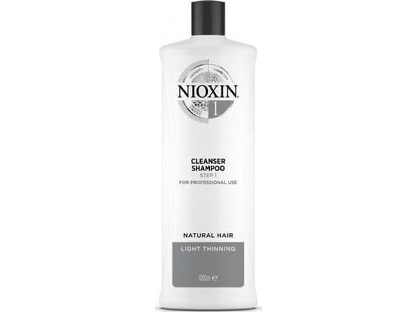 Nioxin Hårrensende sjampo for normalt og bleket hår Nioxin System 1 1000 ml