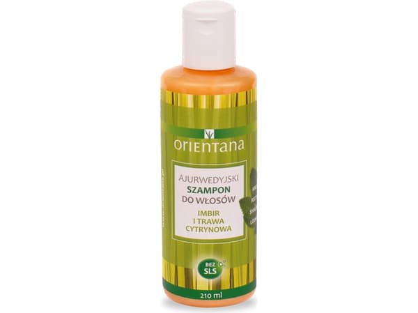 Orientana Ayurvedic shampoo GINGER AND LEMONGRASS 210 ml