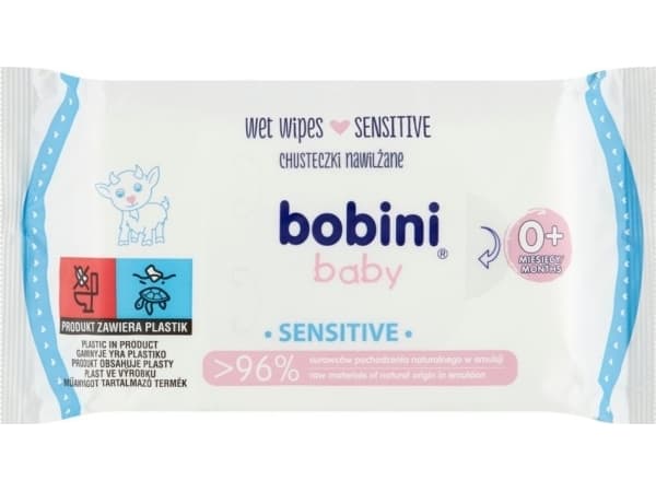 Bobini BOBINI_Baby kosteuspyyhkeet vauvoille ja lapsille Sensitive 60kpl