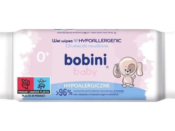BOBINI BABY_Hypoallergenic wet wipes for babies and children 60pcs