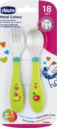Chicco Cutlery for children 18M +