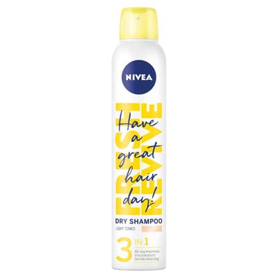 NIVEA Frisk Revive tør shampoo med lyse nuancer 200ml