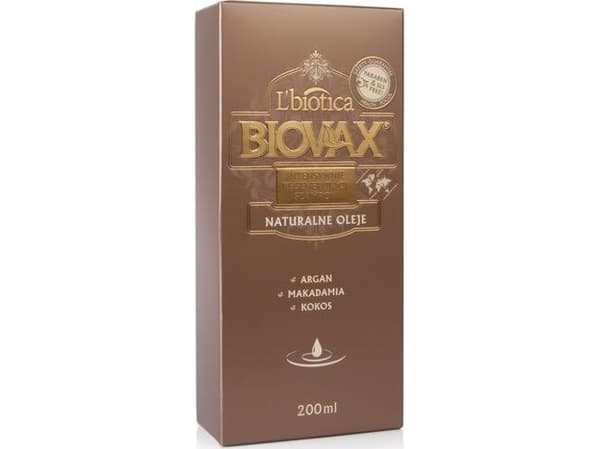BIOVAX Intensive regenerating shampoo with argan macadamia and coconut oil 200 ml