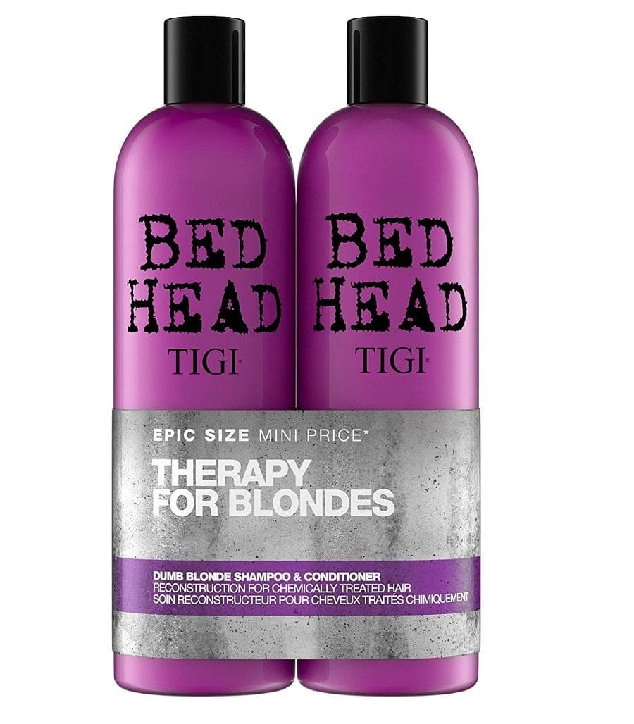 SET TIGI Bed Head Dumb Blonde Shampoo shampoo for blonde hair 750ml Dumb Blonde Shampoo + Conditioner 750ml blonde