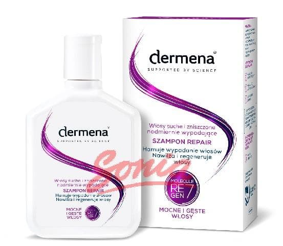 DERMENA tukevat Science Repair Shampoo kuiville hiuksille, vaurioituneet ja putoamasta 200m